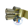 Jumbo-Rolle 110 * 300 Wachsharzmaterial Metallic Gold Thermotransferband